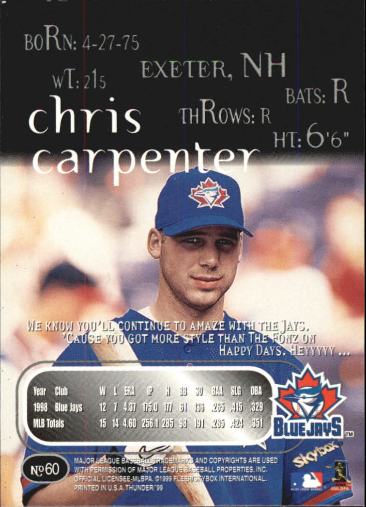1999 Skybox Thunder Baseball "Main Set" Cards #1 to #150 - Picture 113 of 281