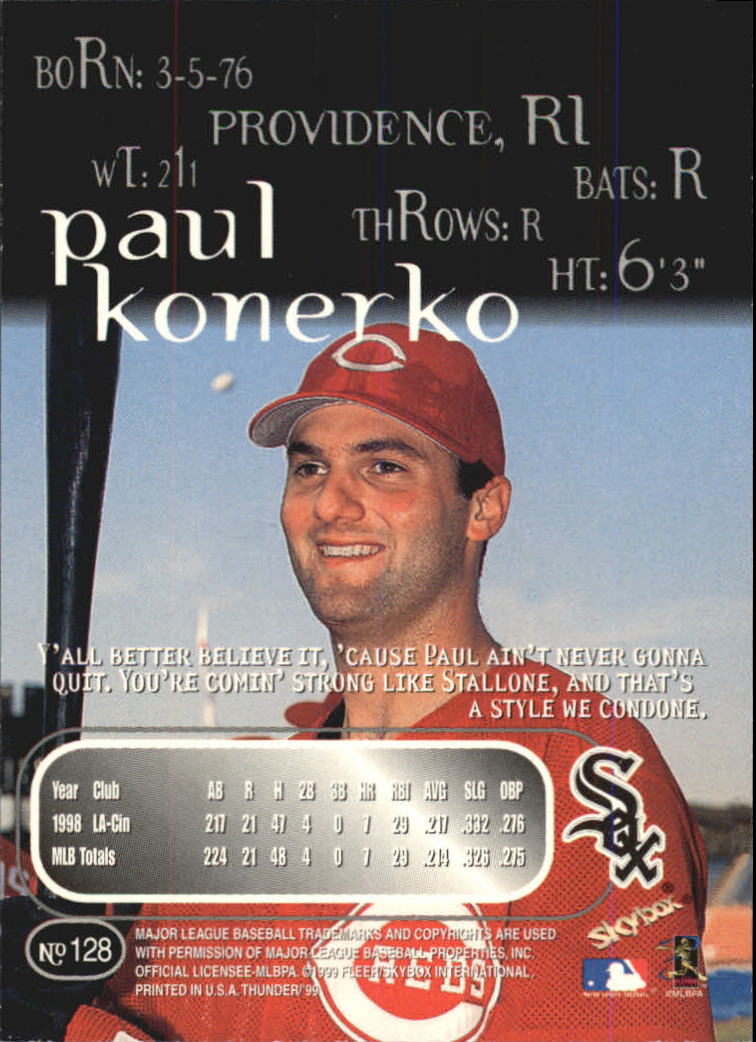 1999 Skybox Thunder Baseball "Main Set" Cards #1 to #150 - Picture 241 of 281
