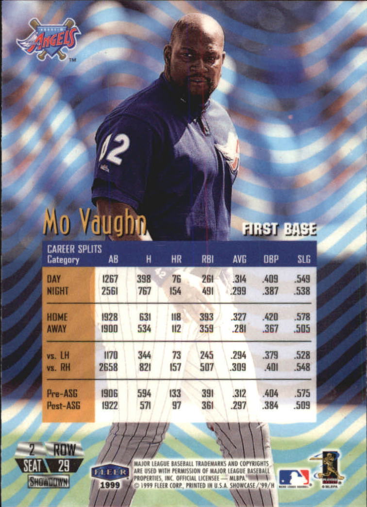 1999 Flair Showcase (Fleer) Baseball "Row 2" Parallel Cards - Picture 9 of 59