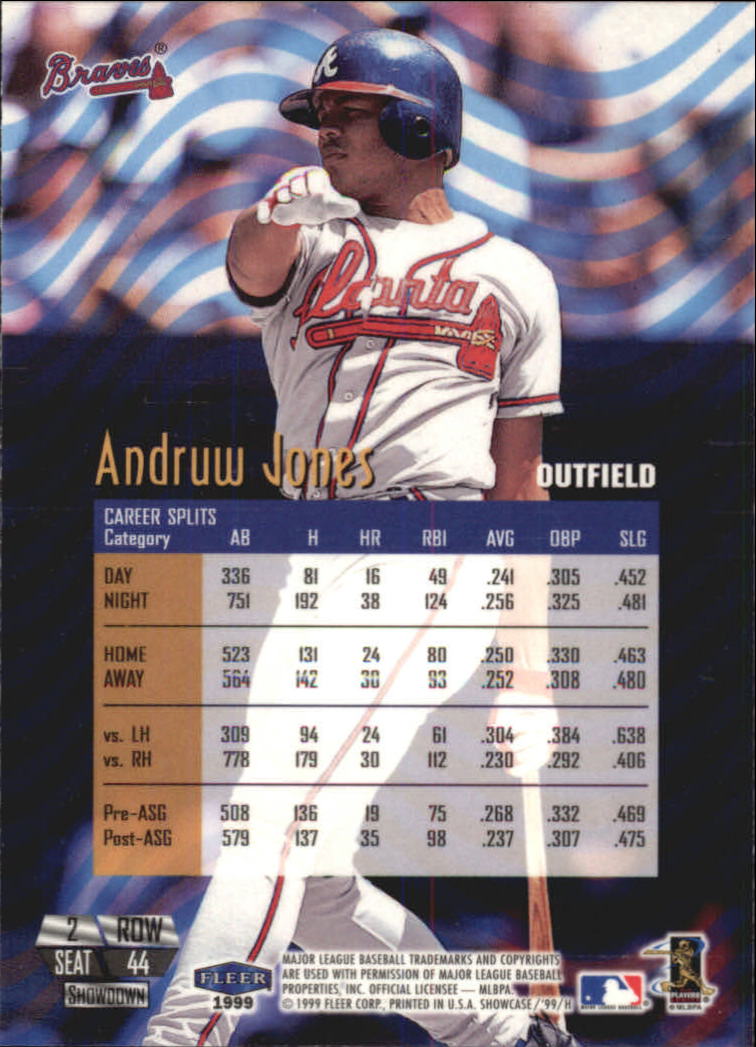 1999 Flair Showcase (Fleer) Baseball "Row 2" Parallel Cards - Picture 15 of 59
