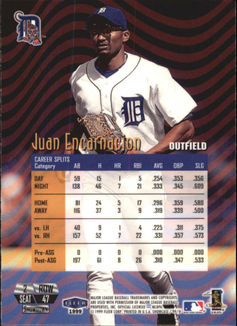 1999 Flair Showcase (Fleer) Baseball "Row 2" Parallel Cards - Picture 17 of 59