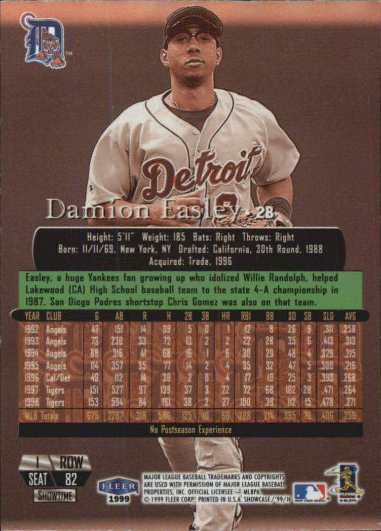 1999 Flair Showcase (Fleer) Baseball "Row 1" Parallel Cards - Picture 13 of 27