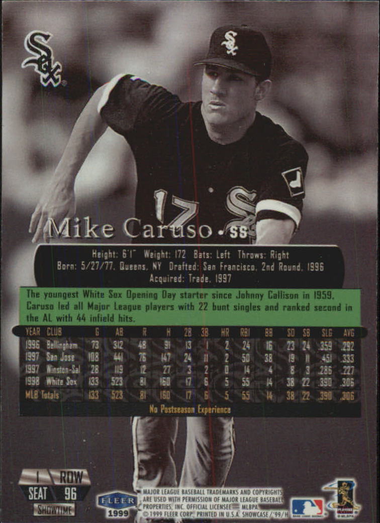 1999 Flair Showcase (Fleer) Baseball "Row 1" Parallel Cards - Picture 15 of 27