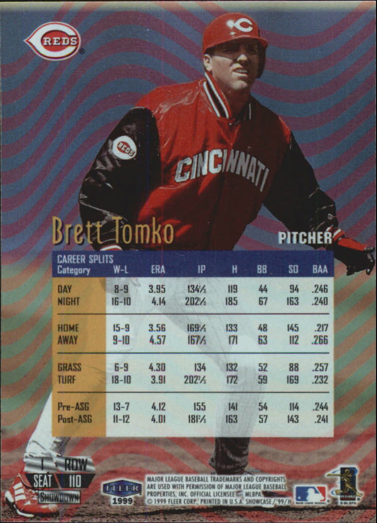 1999 Flair Showcase (Fleer) Baseball "Row 1" Parallel Cards - Picture 21 of 27