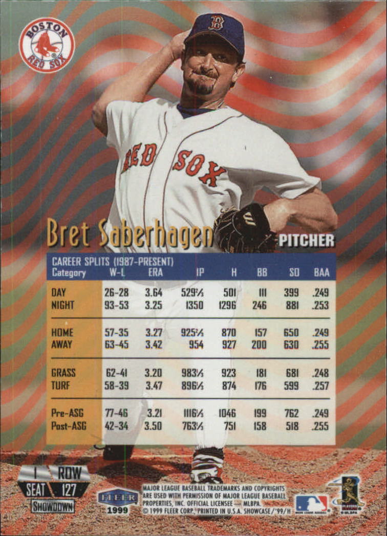 1999 Flair Showcase (Fleer) Baseball "Row 1" Parallel Cards - Picture 25 of 27