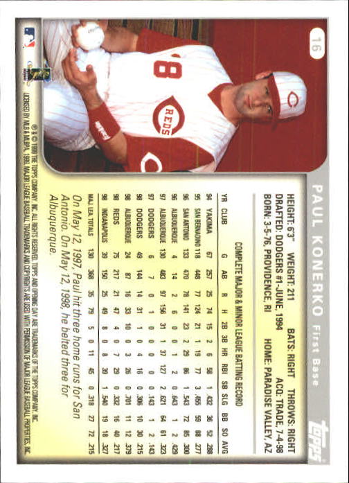 1999 Topps Opening Day Baseball - Picture 19 of 141