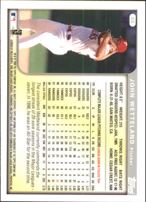 1999 Topps Opening Day Baseball - Picture 49 of 141