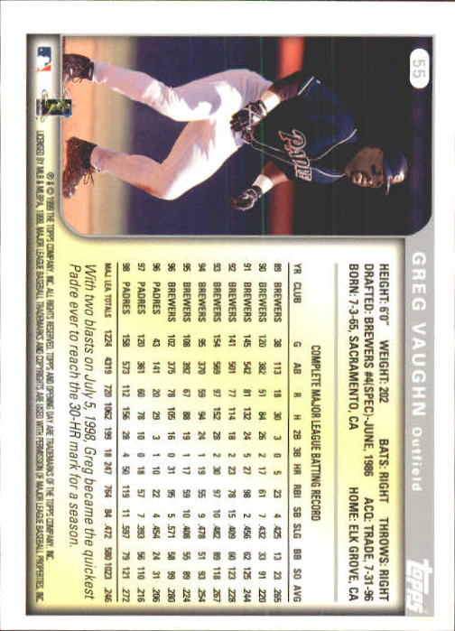 1999 Topps Opening Day Baseball - Picture 57 of 141