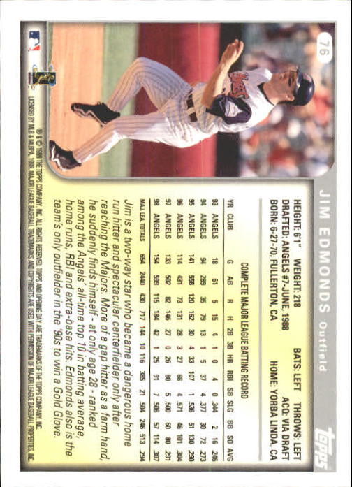 1999 Topps Opening Day Baseball - Picture 75 of 141