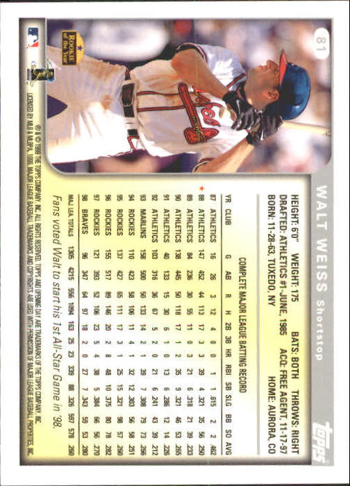 1999 Topps Opening Day Baseball - Picture 83 of 141