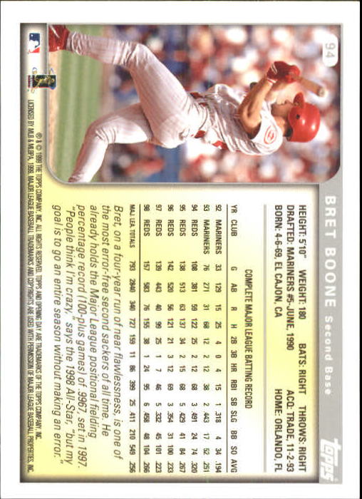 1999 Topps Opening Day Baseball - Picture 91 of 141