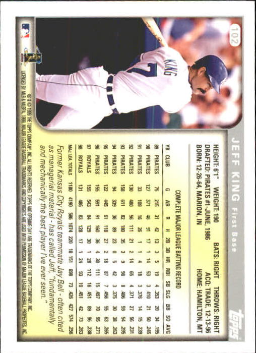 1999 Topps Opening Day Baseball - Picture 101 of 141