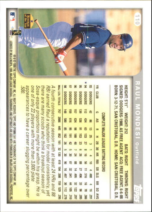 1999 Topps Opening Day Baseball - Picture 105 of 141