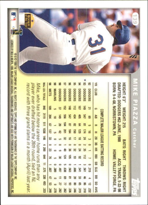 1999 Topps Opening Day Baseball - Picture 121 of 141