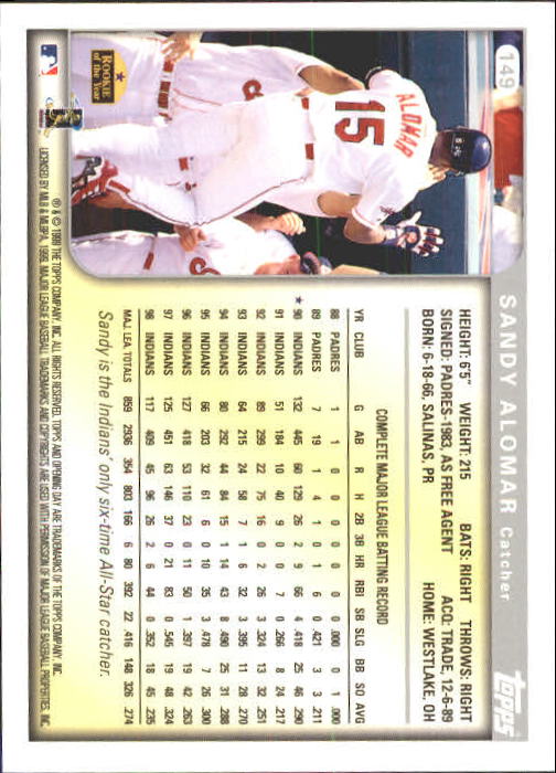 1999 Topps Opening Day Baseball - Picture 133 of 141