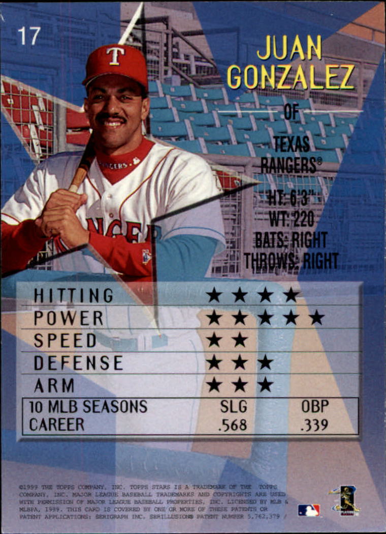 1999 Topps Stars Baseball - Picture 15 of 457