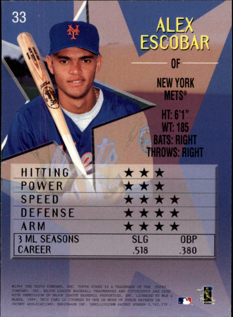 1999 Topps Stars Baseball - Picture 33 of 457