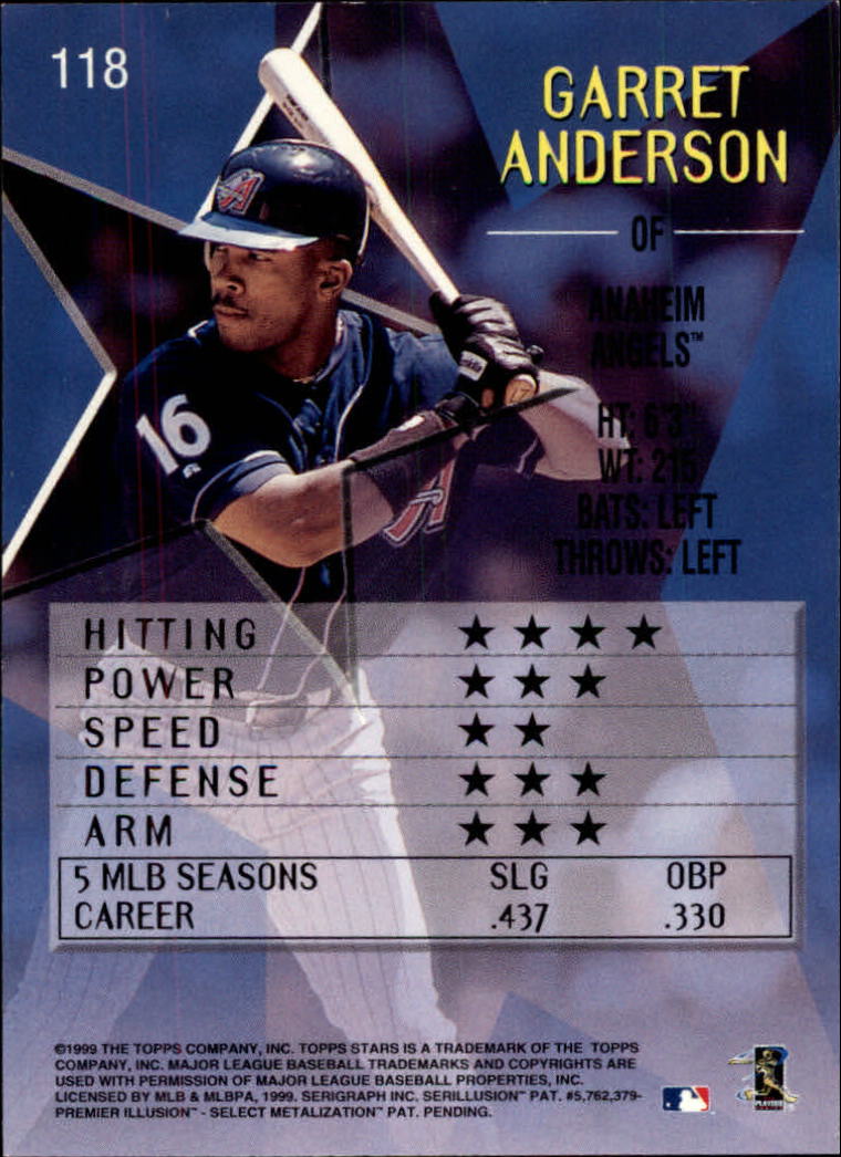 1999 Topps Stars Baseball - Picture 138 of 457