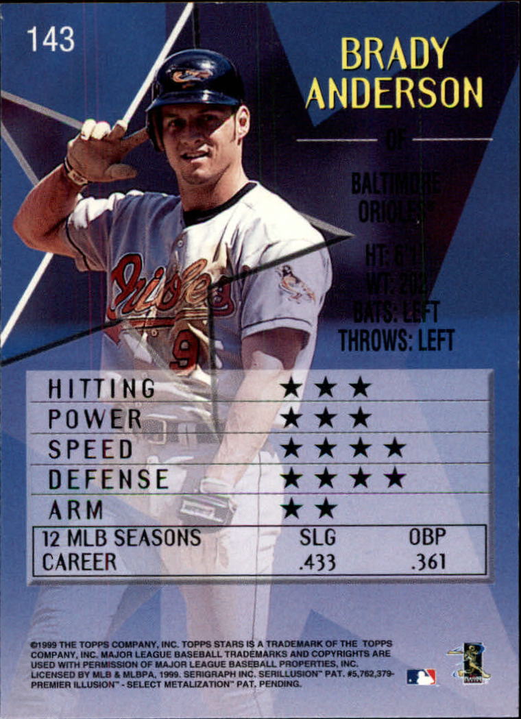 1999 Topps Stars Baseball - Picture 168 of 457