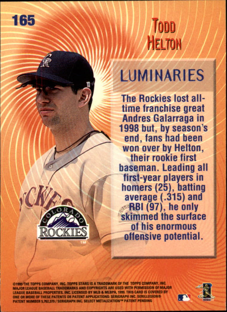 1999 Topps Stars Baseball - Picture 194 of 457