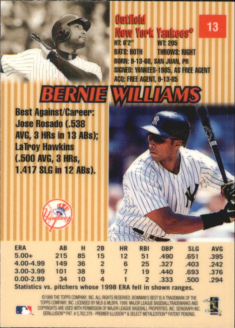 thumbnail 25  - 1999 Bowman&#039;s Best BB Cards 1-200 +Inserts (A7593) - You Pick - 10+ FREE SHIP