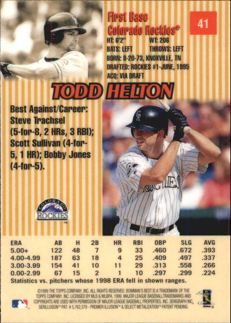 thumbnail 73  - 1999 Bowman&#039;s Best Baseball Card Pick
