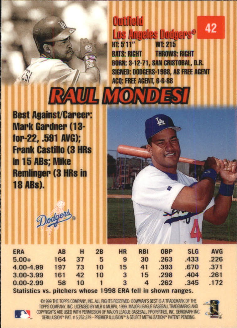 thumbnail 75  - 1999 Bowman&#039;s Best Baseball Card Pick