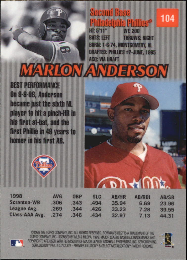 thumbnail 175  - 1999 Bowman&#039;s Best Baseball Card Pick