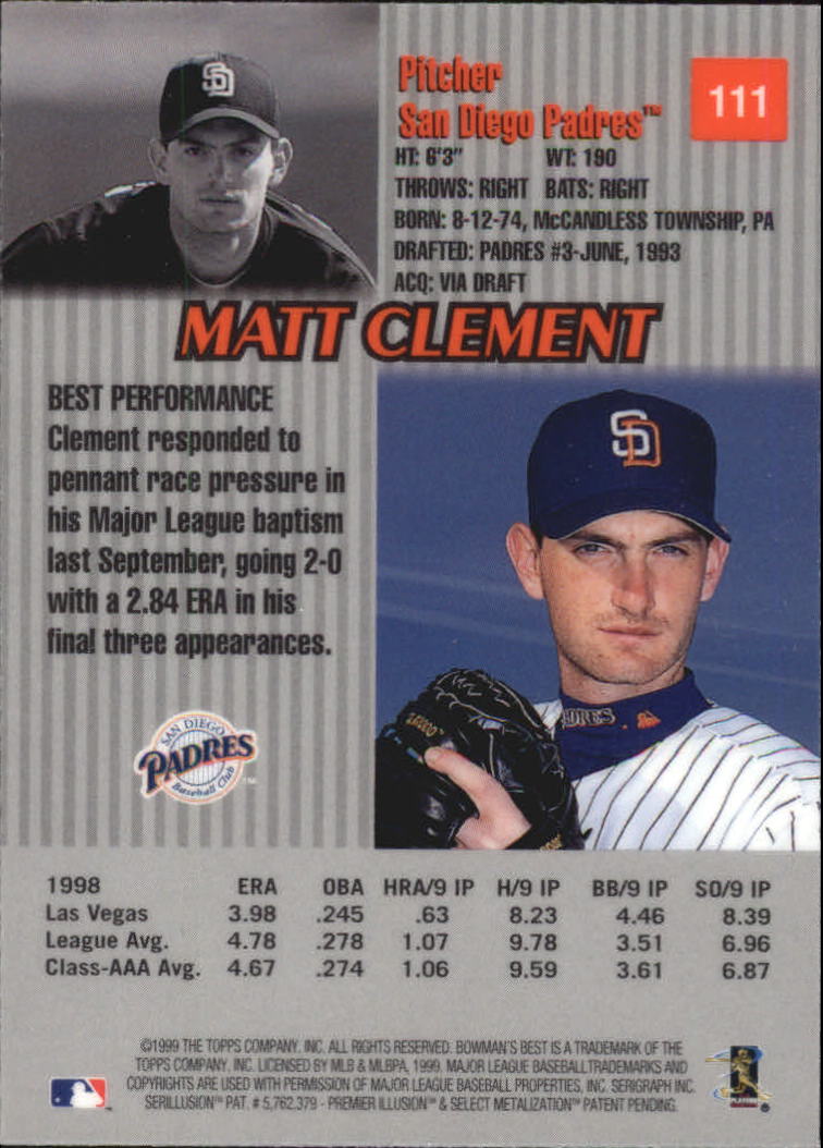 thumbnail 189  - 1999 Bowman&#039;s Best Baseball Card Pick