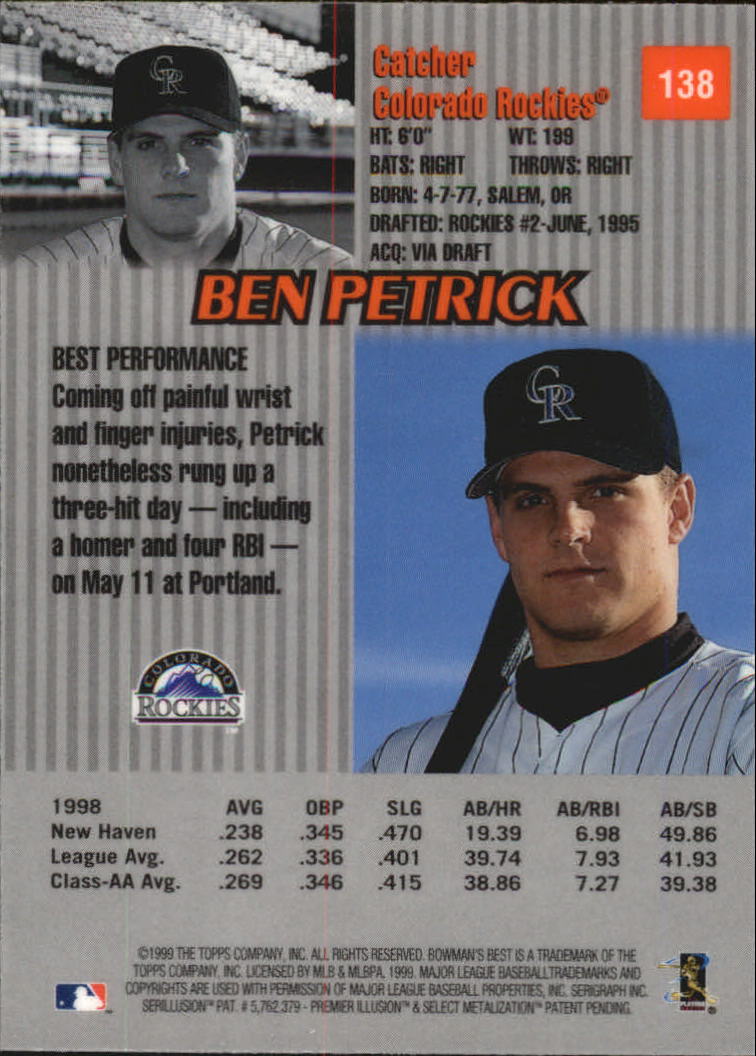 thumbnail 243  - 1999 Bowman&#039;s Best Baseball Card Pick