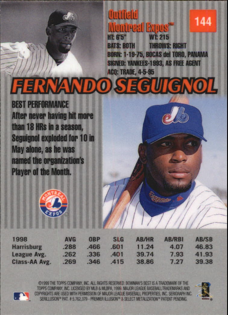 thumbnail 255  - 1999 Bowman&#039;s Best Baseball Card Pick
