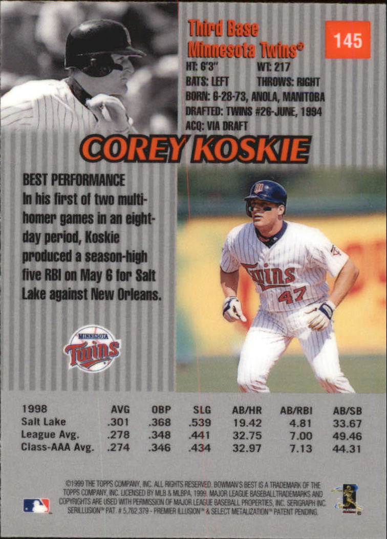 thumbnail 257  - 1999 Bowman&#039;s Best Baseball Card Pick