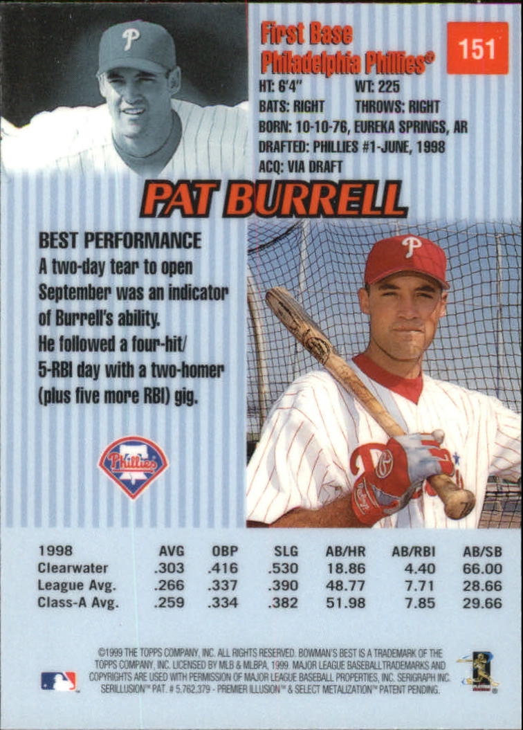 thumbnail 269  - 1999 Bowman&#039;s Best Baseball Card Pick