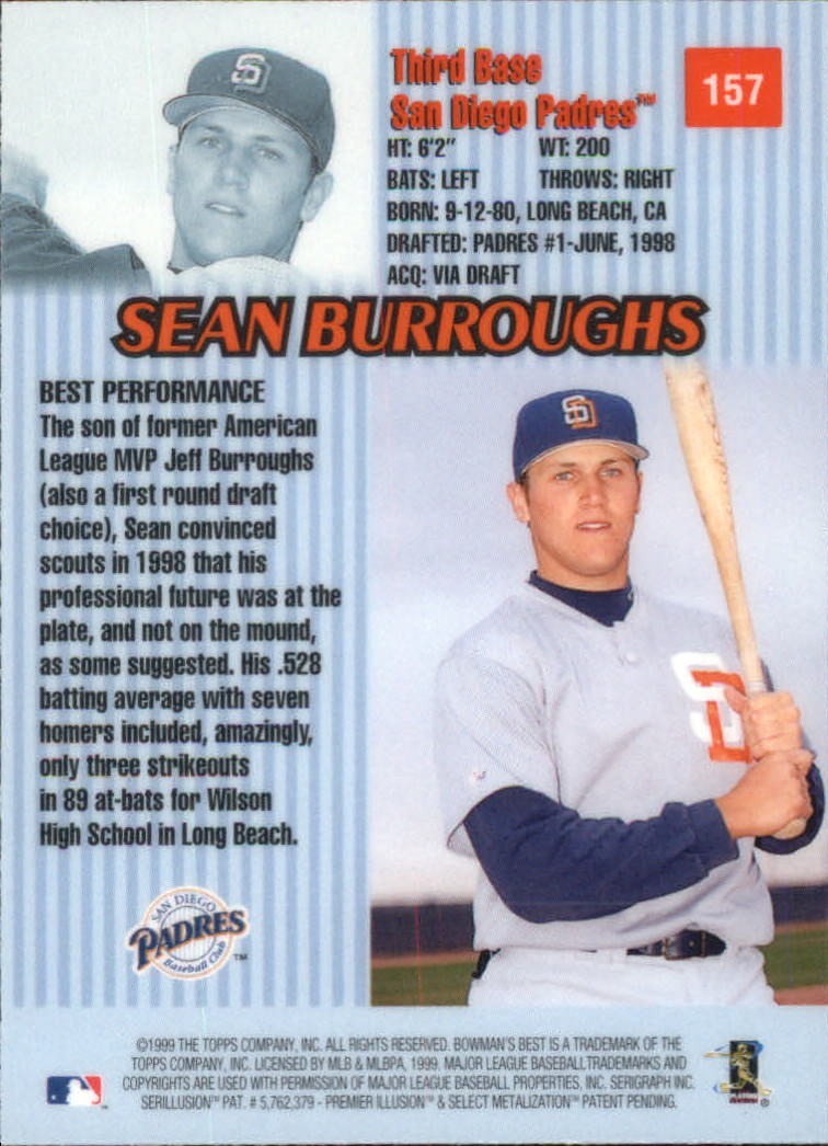 thumbnail 279  - 1999 Bowman&#039;s Best Baseball Card Pick