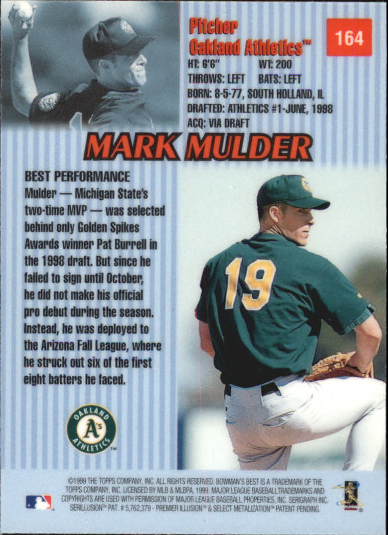 thumbnail 291  - 1999 Bowman&#039;s Best Baseball Card Pick