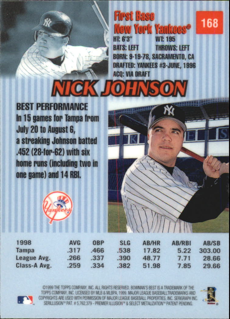 thumbnail 299  - 1999 Bowman&#039;s Best Baseball Card Pick