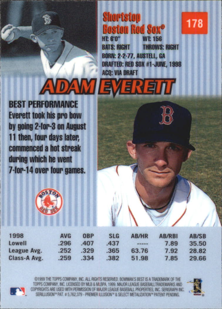 thumbnail 313  - 1999 Bowman&#039;s Best Baseball Card Pick