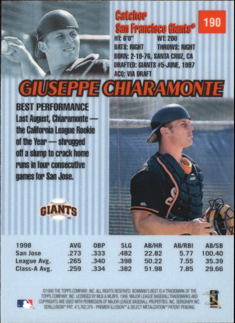 thumbnail 333  - 1999 Bowman&#039;s Best Baseball Card Pick