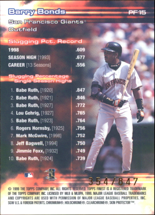 1999 Finest Baseball Part 2 - Picture 35 of 65