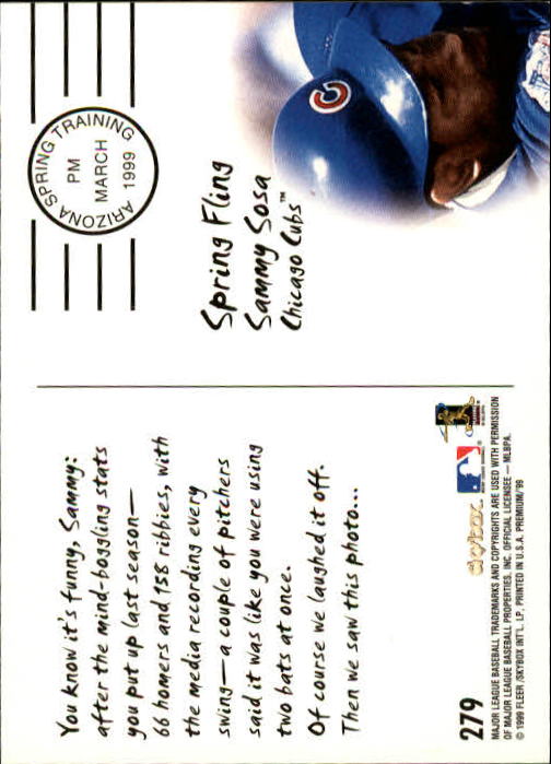 1999 Skybox Premium Baseball "Main Set" Cards #223 to #300 Rookies and Prospects - Picture 106 of 134