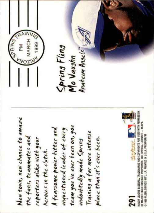 1999 Skybox Premium Baseball "Main Set" Cards #223 to #300 Rookies and Prospects - Picture 122 of 134