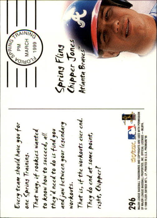 1999 Skybox Premium Baseball "Main Set" Cards #223 to #300 Rookies and Prospects - Picture 130 of 134