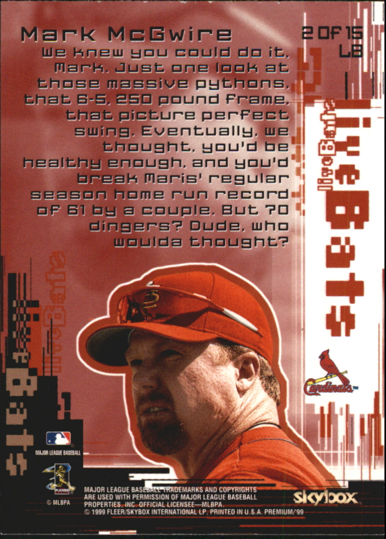 1999 Skybox Premium Baseball "Insert" Cards - Picture 7 of 17