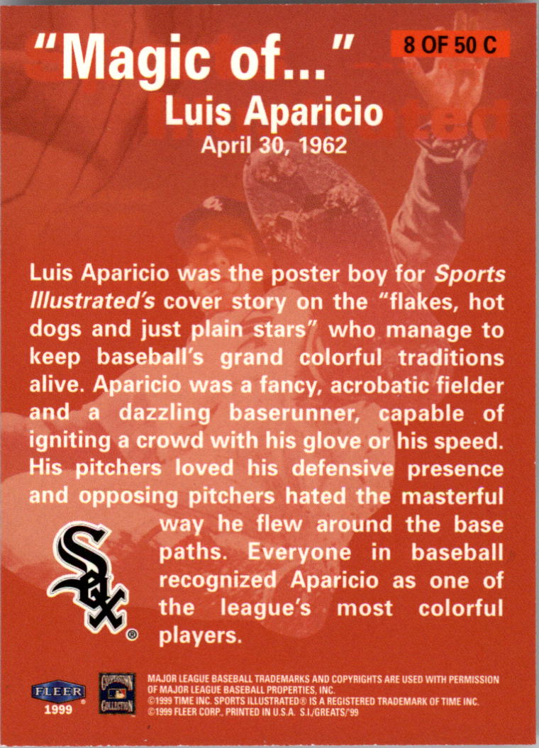 Tarjetas ""Insertar"" de béisbol Sports Illustrated Greats of the Game (Fleer) 1999 - Imagen 7 de 27
