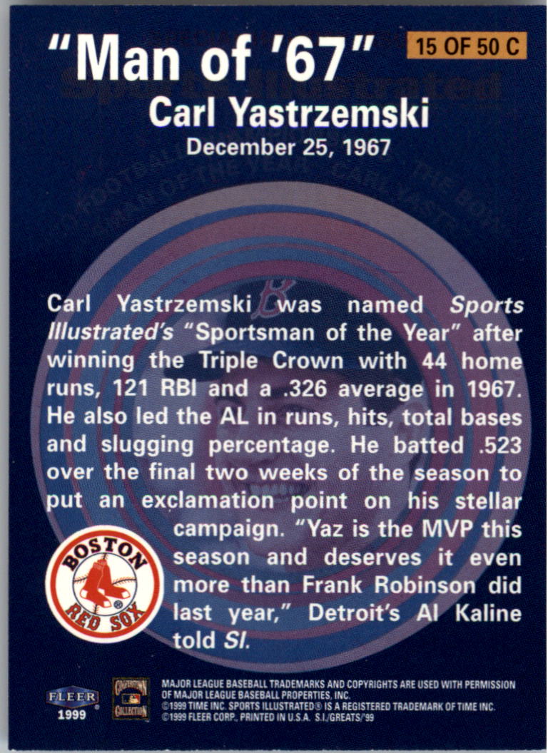 Tarjetas ""Insertar"" de béisbol Sports Illustrated Greats of the Game (Fleer) 1999 - Imagen 11 de 27