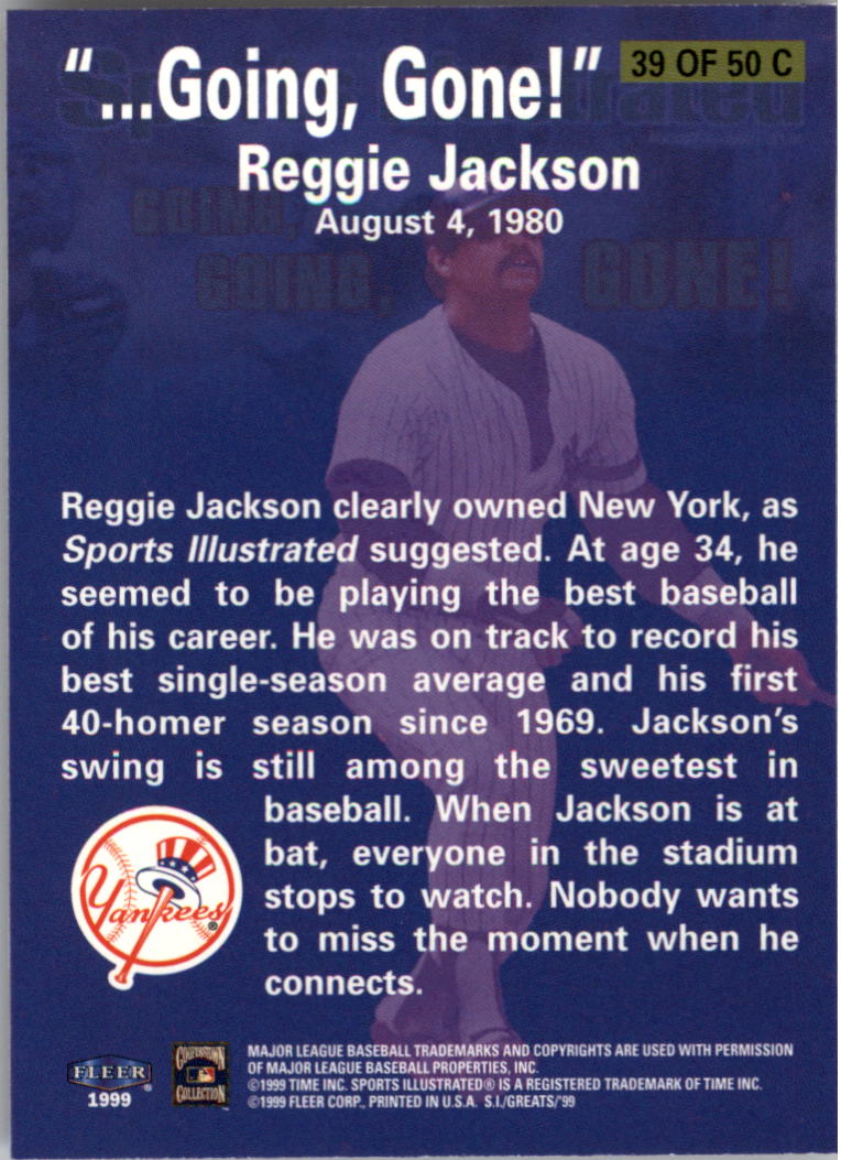 Tarjetas ""Insertar"" de béisbol Sports Illustrated Greats of the Game (Fleer) 1999 - Imagen 25 de 27