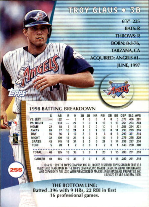 1999 Stadium Club Baseball Part 2 Main Set Card #252-355 - Picture 9 of 207
