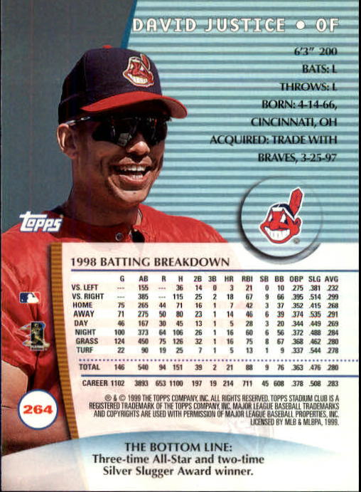 1999 Stadium Club Baseball Part 2 Main Set Card #252-355 - Picture 27 of 207