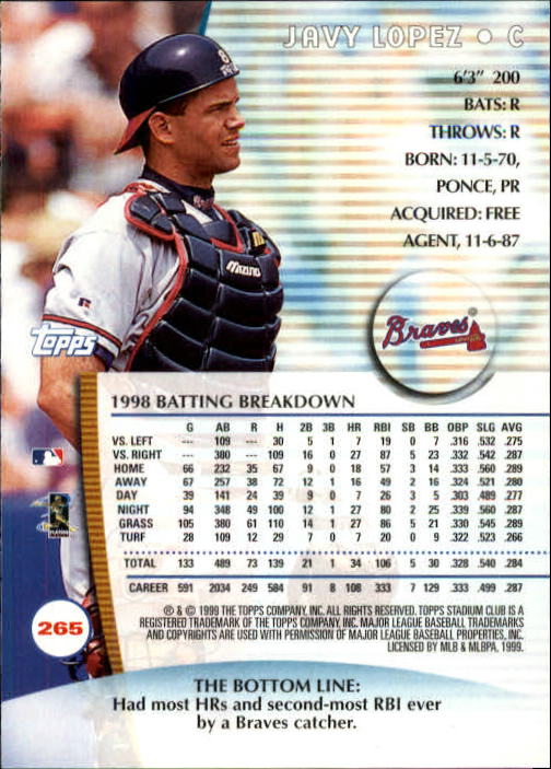 1999 Stadium Club Baseball Part 2 Main Set Card #252-355 - Picture 29 of 207