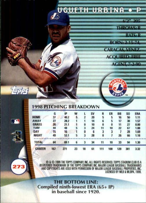 1999 Stadium Club Baseball Part 2 Main Set Card #252-355 - Picture 45 of 207